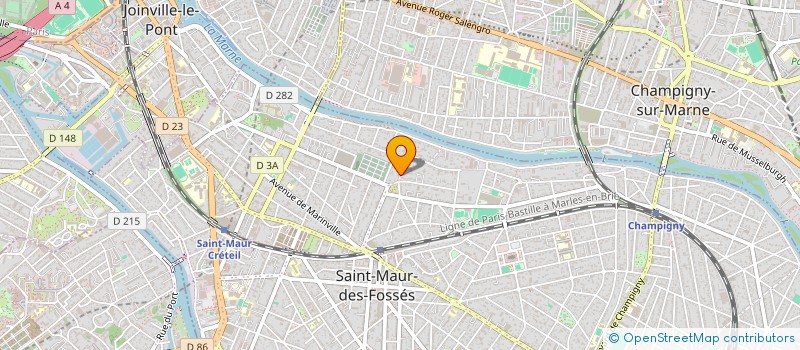 localisation de l'entreprise SYND.COPR. 45 AV. GABRIEL PERI  94 ST MA à SAINT-MAUR-DES-FOSSES