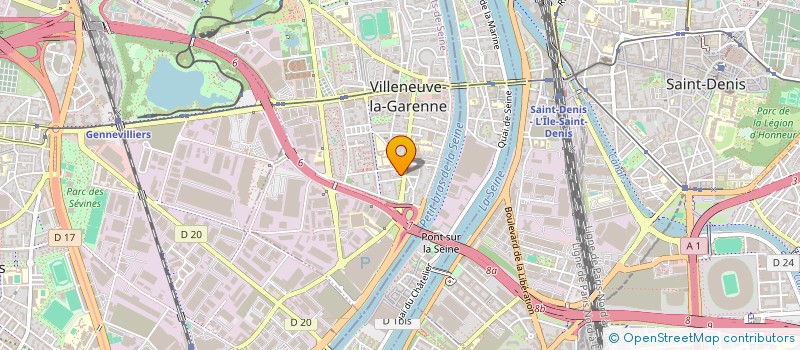 localisation de l'entreprise SYND COPR 45 BD GALLIENI  VILLENEUVE-LA-GARENNE