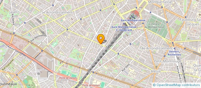 localisation de l'entreprise SYND.COPR. 45 BIS RUE DE VOUILLE 75015 P  PARIS