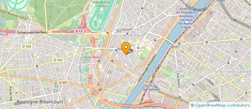 localisation de l'entreprise SYND.COPR. 45 RUE BOILEAU 75016 PARIS RE  PARIS