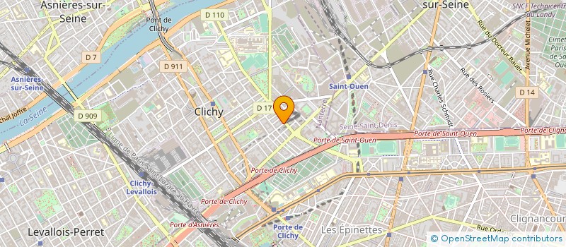localisation de l'entreprise SYND COPR 45 RUE DE BLOCH à CLICHY