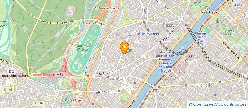 localisation de l'entreprise SYND.COPR. 45 RUE DE RIBERA     75016 PA  PARIS