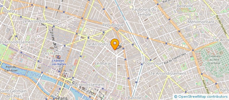 localisation de l'entreprise SYND.COPR. 45 RUE DE SAINTONGE 75003 PA  PARIS