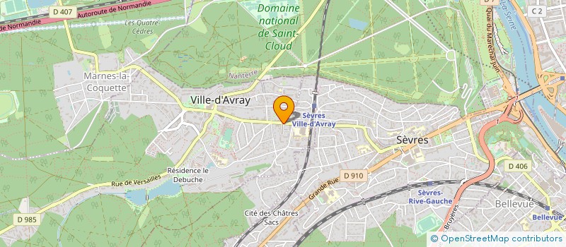 localisation de l'entreprise SYND COPR 46 A 48 R DE SEVRES 92410 VILLE D AVRAY  VILLE-D'AVRAY