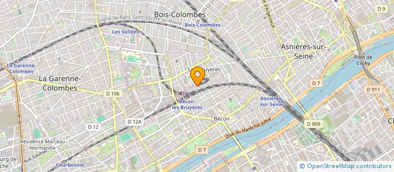 localisation de l'entreprise SYND.COPR. 46 AV D ARGENTEUIL 92 ASNIERE à COURBEVOIE