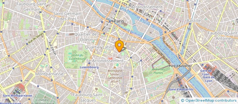 localisation de l'entreprise SYND.COPR. 46 R DE LA MONTAGNE   STE GEN  PARIS