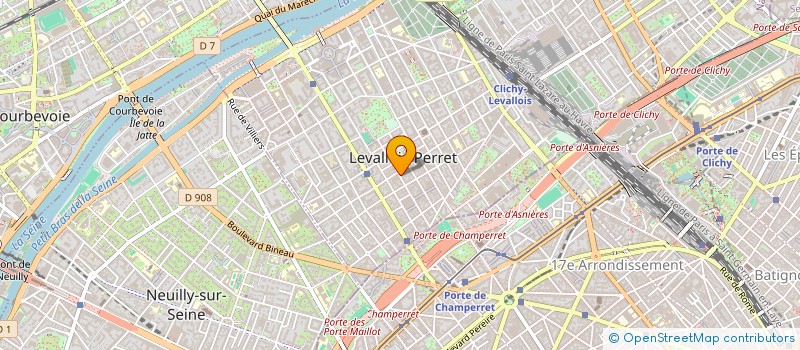 localisation de l'entreprise SYND.COPR. 46 RUE GABRIEL PERI 92 LEVAL à LEVALLOIS-PERRET