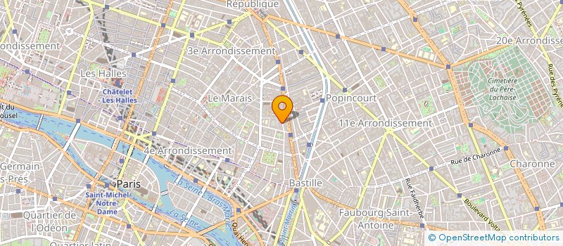 localisation de l'entreprise SYND.COPR. 47 RUE DES TOURNELLES 75003 P  PARIS