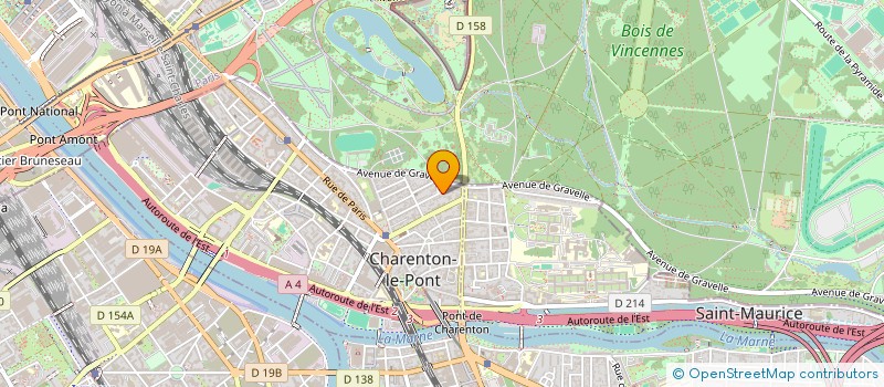 localisation de l'entreprise SYND.COPR. 48 AV DU GAL LECLERC 94 CHARE à CHARENTON-LE-PONT