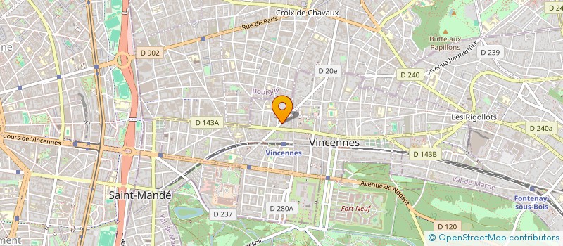 localisation de l'entreprise SYND.COPR. 48 RUE DE LA REPUBLIQUE à VINCENNES