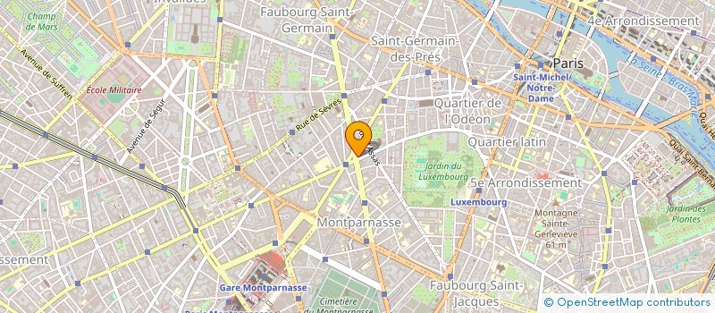 localisation de l'entreprise SYND.COPR. 48 RUE DE SEVRES     PARIS 7  PARIS