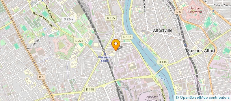 localisation de l'entreprise SYND COPR 48R PASTEUR  VITRY-SUR-SEINE