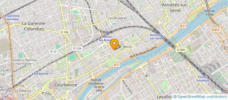 localisation de l'entreprise SYND.COPR. 49 AV PASTEUR- 8 AV GALLIENI à COURBEVOIE