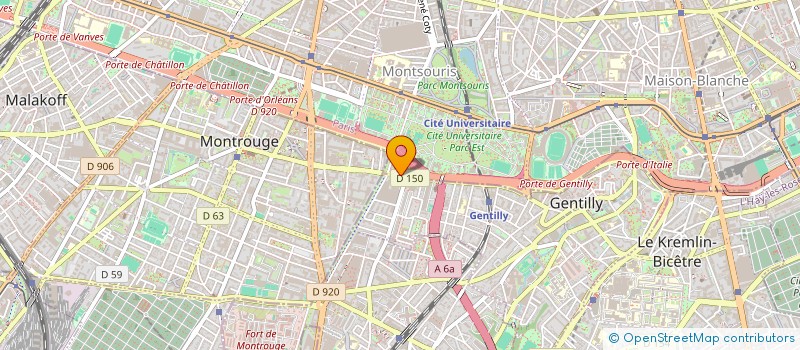 localisation de l'entreprise SYND.COPR. 49 AV. PAUL VAILLANT COUTURIE  PARIS 14