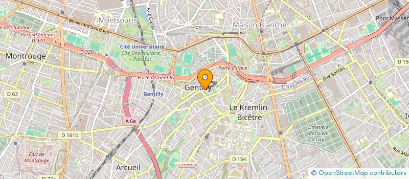 localisation de l'entreprise SYND.COPR. 49 AVE DE LA DIVISION LECLERC à GENTILLY