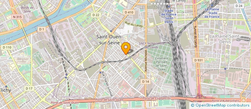 localisation de l'entreprise SYND COPR 49 BD BIRON à SAINT-OUEN-SUR-SEINE