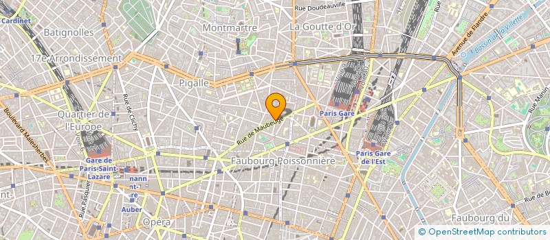 localisation de l'entreprise SYND COPR 49 R MAUBEUGE PARIS 9  PARIS