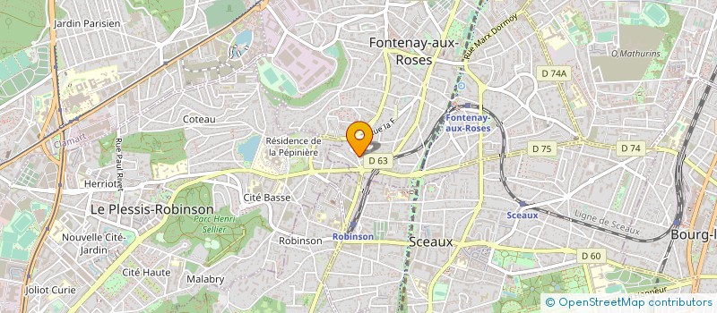 localisation de l'entreprise SYND.COPR. 49 RUE D ESTIENNE D  ORVES 92 à FONTENAY-AUX-ROSES