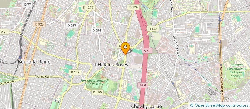 localisation de l'entreprise SYND.COPR. 49 RUE DE CHATENAY 92 ANTONY à L'HAY-LES-ROSES