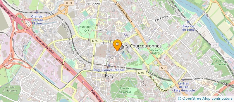 localisation de l'entreprise SYND.COPR. 49 RUE LA FONTAINE 91 RIS ORA  EVRY-COURCOURONNES