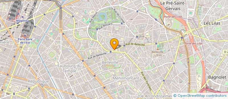 localisation de l'entreprise SYND.COPR. 49 RUE RAMPONEAU PARIS 20 REP  PARIS