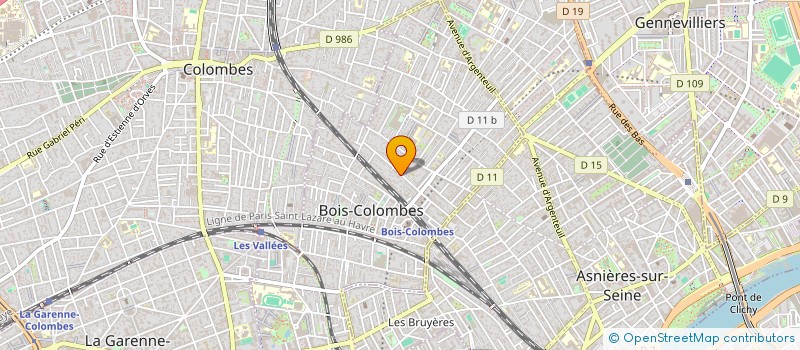localisation de l'entreprise SYND COPR 49 RUE RASPAIL à BOIS-COLOMBES