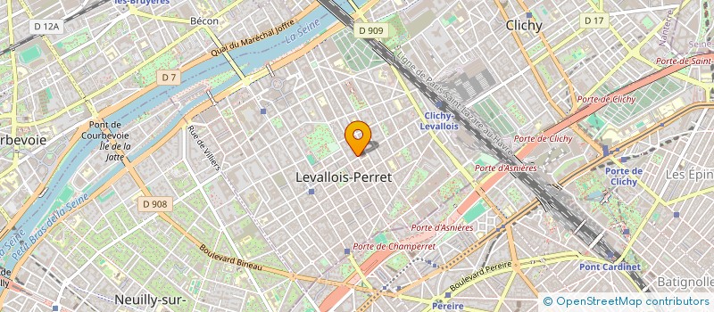 localisation de l'entreprise SYND.COPR. 49 RUE RIVAY 92LEVALL à LEVALLOIS-PERRET