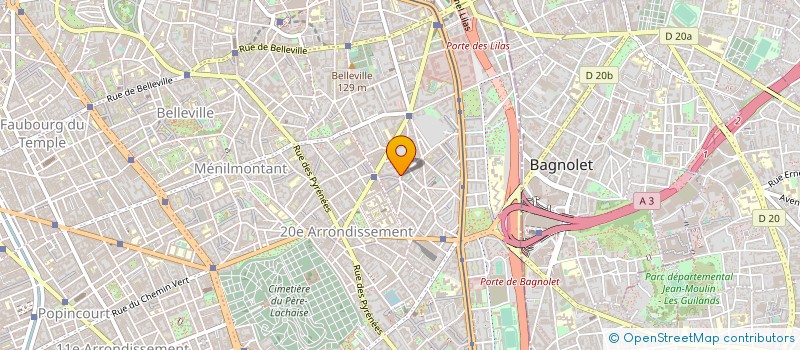 localisation de l'entreprise SYND.COPR. 5 7 9 11 19 RUE DU   SURMELIN  PARIS