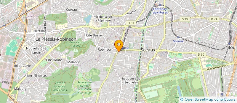 localisation de l'entreprise SYND.COPR. 5-7 AV DES 4 CHEMINS à SCEAUX