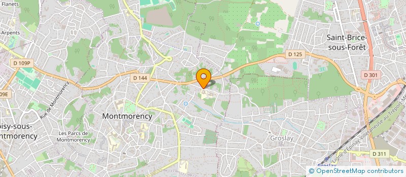 localisation de l'entreprise SYND. COPR. 5-7 R DE L ERMITAGE LA CHATA  MONTMORENCY