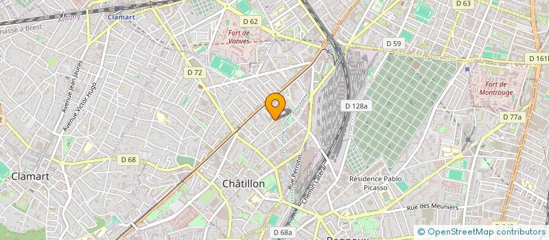 localisation de l'entreprise SYND COPR 5 7 RUE GATINOT à CHATILLON