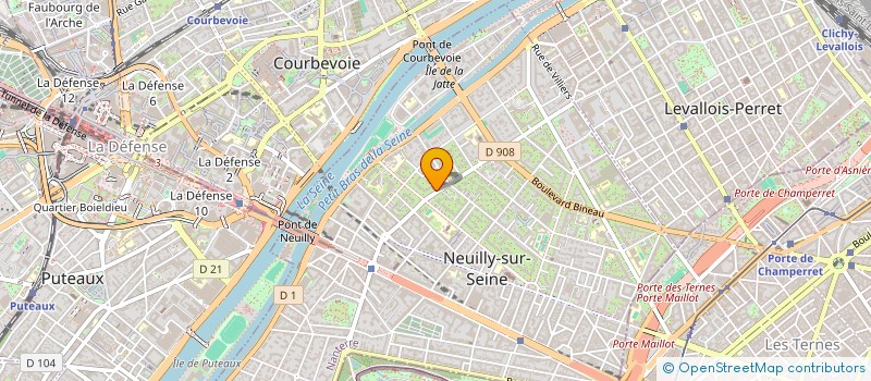 localisation de l'entreprise SYND COPR 5 A 9 BOULEVARD DU CHATEAU à NEUILLY-SUR-SEINE