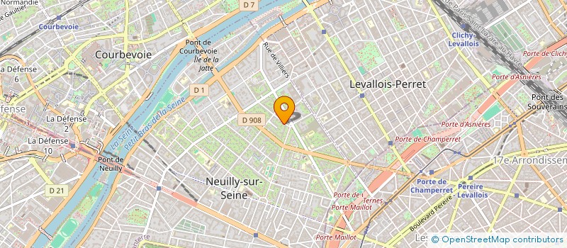 localisation de l'entreprise SYND.COPR. 5 AU 7 RUE CHAUVEAU NEUILLY à NEUILLY-SUR-SEINE