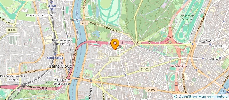 localisation de l'entreprise SYND.COPR. 5 AV DU GAL LECLERC  92 BOULO  BOULOGNE-BILLANCOURT