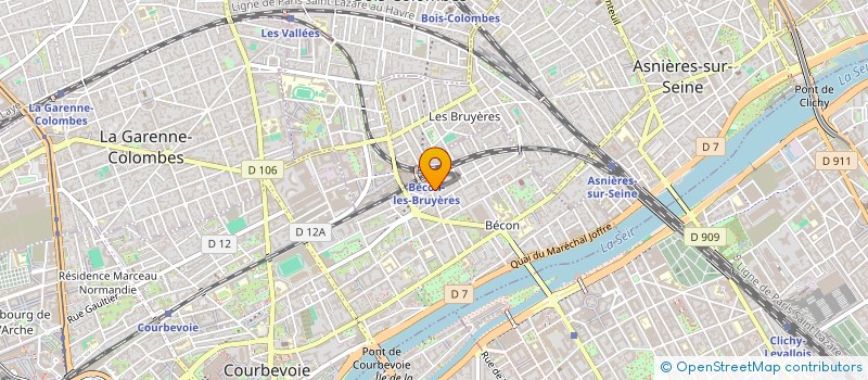 localisation de l'entreprise SYND COPR 5 AV GALLIENI à COURBEVOIE