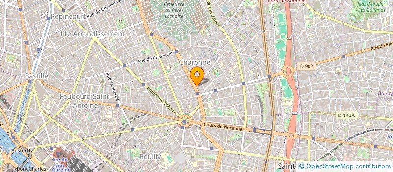 localisation de l'entreprise SYND.COPR. 5 BD DAVOUT 75020    PARIS RE  PARIS