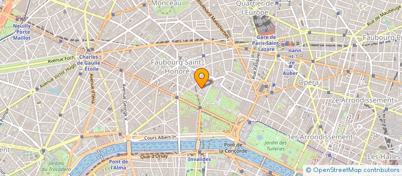 localisation de l'entreprise SYND.COPR. 5 BIS RUE DU CIRQUE 75008 PAR  PARIS