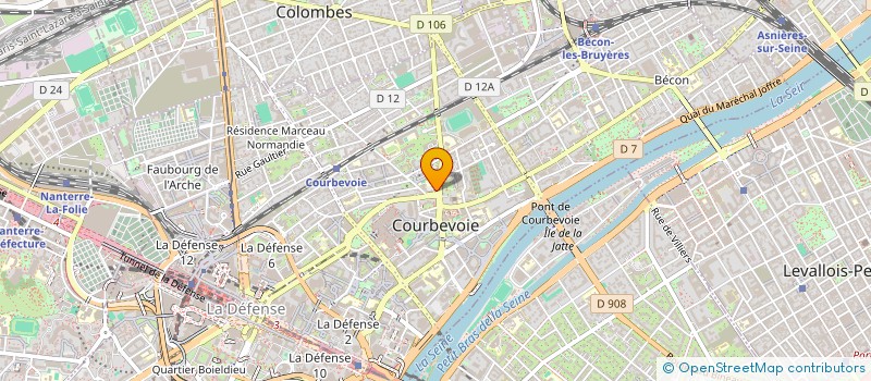 localisation de l'entreprise SYND.COPR. 5 PL. HEROLD COURBEVO à COURBEVOIE