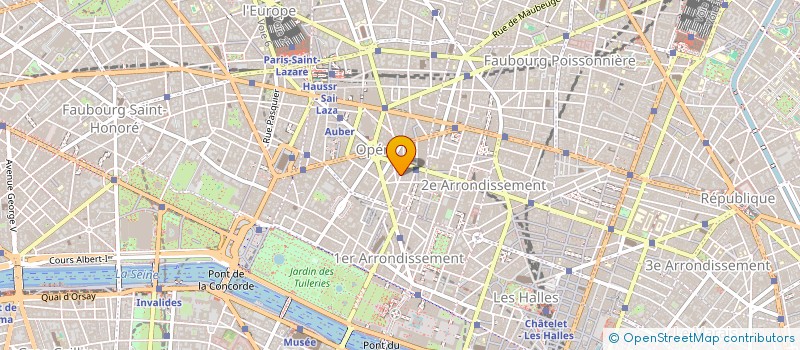 localisation de l'entreprise SYND.COPR. 5 R. DE LA MICHODIERE 75002 P  PARIS