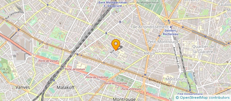 localisation de l'entreprise SYND.COPR. 5 RUE BOULITTE PARIS 14 REP P  PARIS