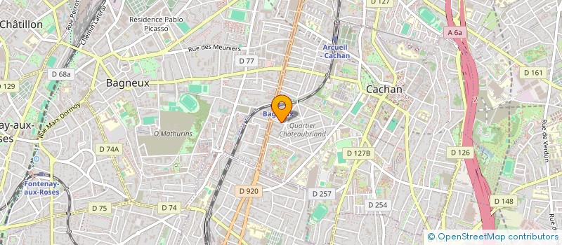 localisation de l'entreprise SYND.COPR. 5 RUE D'ESTIENNE D' ORVES 94 à CACHAN