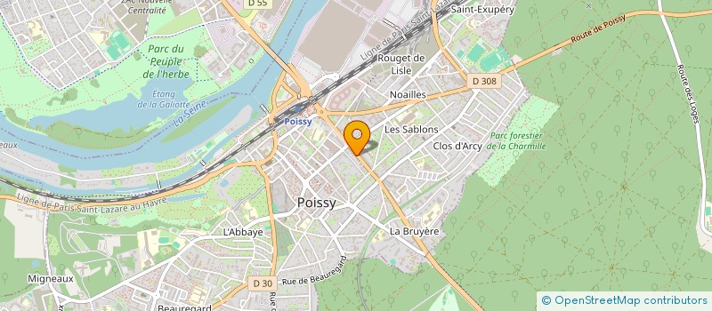 localisation de l'entreprise SYND.COPR. 5 RUE DE L ILE DE    FRANCE 7 à POISSY