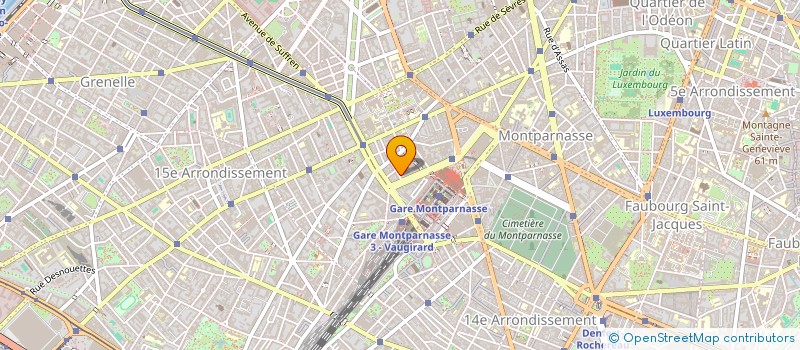 localisation de l'entreprise SYND.COPR. 5 RUE DE LA CITE UNIVERSITAIR  PARIS