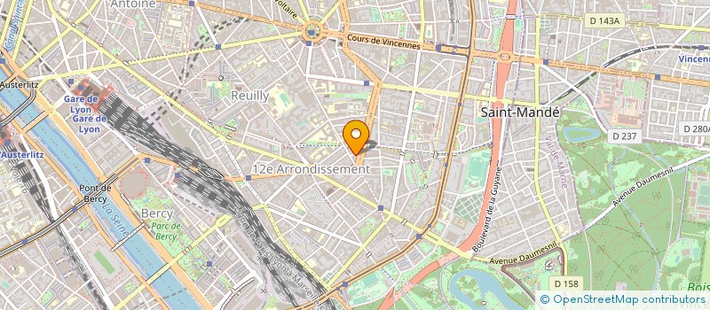 localisation de l'entreprise SYND.COPR. 5 RUE DE TAITI PARIS 75012  PARIS