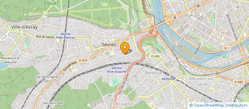 localisation de l'entreprise SYND.COPR. 5 RUE DES BINELLES - SEVRES 9 à SEVRES