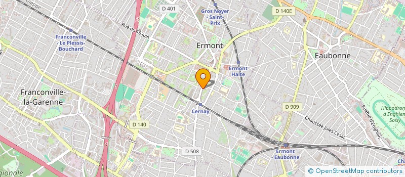 localisation de l'entreprise SYND.COPR. 5 RUE DU DOCTEUR     CHABRY 9  ERMONT