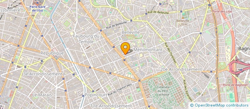 localisation de l'entreprise SYND.COPR. 5 RUE ETIENNE DOLET  75020 PA  PARIS