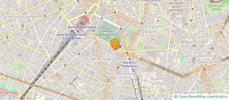 localisation de l'entreprise SYND.COPR. 5 RUE LALANDE 75014  PARIS RE  PARIS
