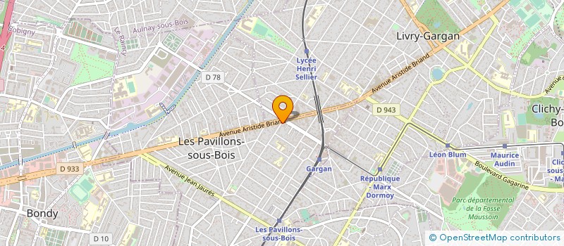 localisation de l'entreprise SYND.COPR. 5 RUE REMY DE GOURMONT PARIS à LES PAVILLONS-SOUS-BOIS