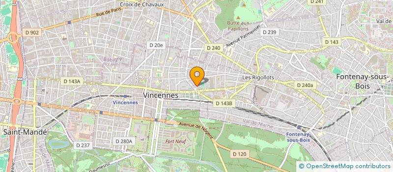 localisation de l'entreprise SYND.COPR. 5 RUE VIOLLET LE DUC 75009 PA à VINCENNES